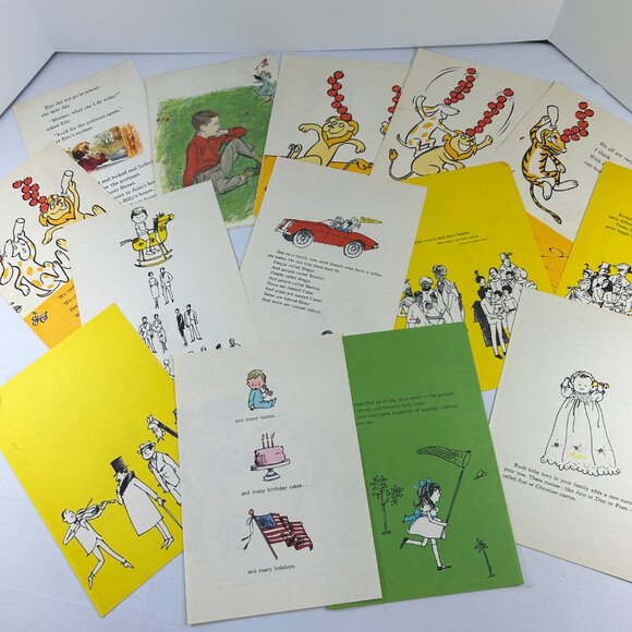 Lot Ephemera Vintage Childrens Book Pages Scrapbooking Junk Journal Raggedy Ann - Picture 7 of 9